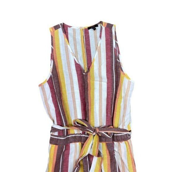 Anthropologie Drew Jumpsuit Pants Sleeveless StripedSize Medium - Picture 4 of 7